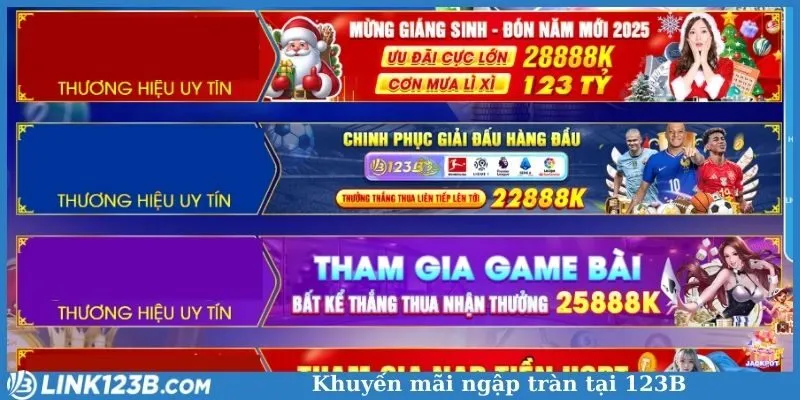 Khuyến mãi ngập tràn tại 123B